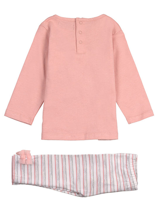 Losan Kinder Set mit Leggings Winter 2Stück Rosa