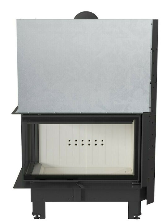 Kratki MBO P BS G Wood Fireplace Insert with Left Corner Window 15kW