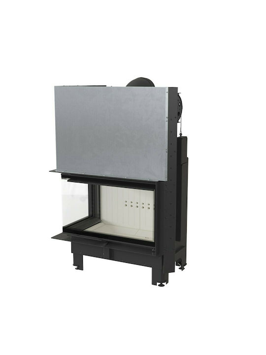 Kratki MBO P BS G Wood Fireplace Insert with Left Corner Window 15kW