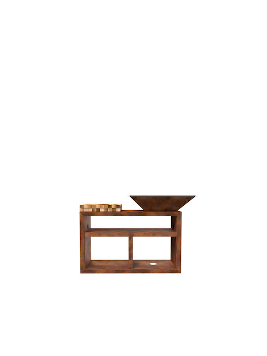 Vulcanus Grill Pro730 MasterChef Τζάκι Εξωτερικού Χώρου Μεταλλικό Καφέ 128.5x73x91cm