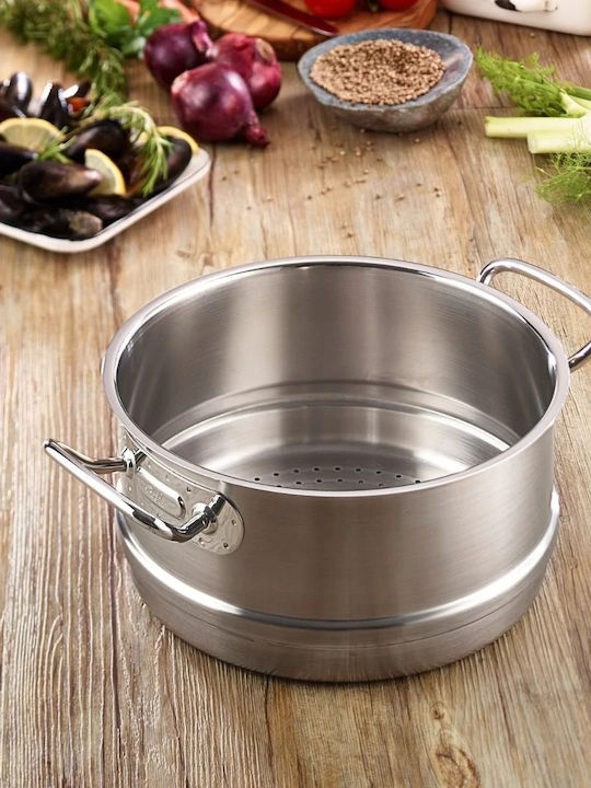 Fissler Profi Collection 2 Deep Stainless Steel Pot 28cm