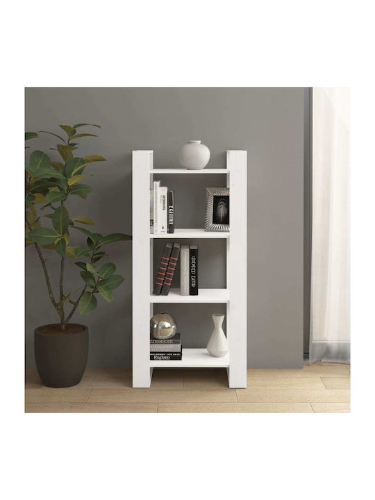 Bookcase White 60x35x125cm