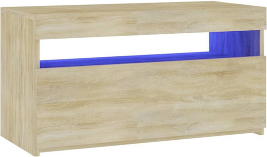 Stand TV Cu Iluminare LED Bej L75xA35xÎ40cm