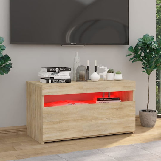 Stand TV Cu Iluminare LED Bej L75xA35xÎ40cm