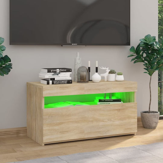 Stand TV Cu Iluminare LED Bej L75xA35xÎ40cm