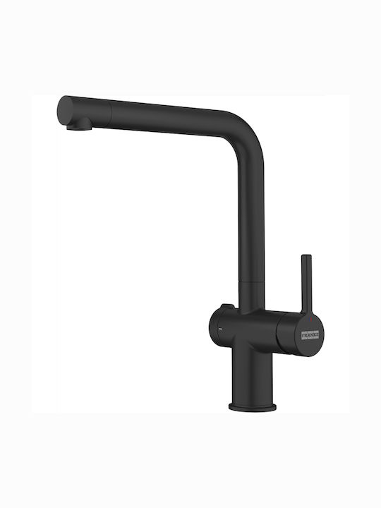 Franke Active Twist Tall Kitchen Faucet Counter with Shower Black