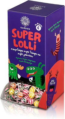 Super Lolli Lollipop with Vitamin C with Flavor Lemon No Added Sugar Gluten Free 1pcs 8gr