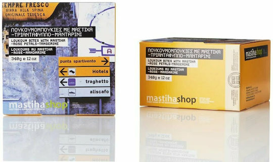 Mastihashop Λουκούμια Με Μαστίχα, Τριαντάφυλλο & Μανταρίνι 340gr