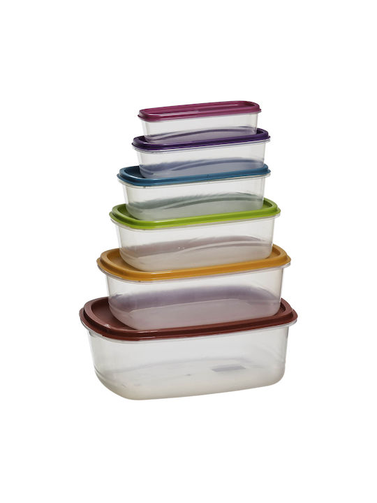 5Five Lunchbox Kunststoff Mehrfarbig 26x19cm 6Stück