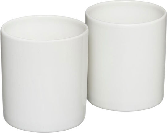 5Five Set 2buc Borcane pentru Zahăr / Maro cu capac & Bază Ceramică Alb 5Five Set 2buc Borcane pentru Zahăr / Maro cu capac & Bază Ceramică Alb