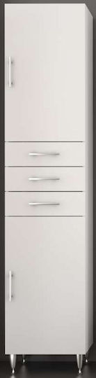 Drop Side Cabinet 6SARR40WΗ Στήλη Μπάνιου Δαπέδου με Γυαλιστερή Λάκα 40x32x184cm Λευκή Drop Side Cabinet 6SARR40WΗ Στήλη Μπάνιου Δαπέδου με Γυαλιστερή Λάκα 40x32x184cm Λευκή