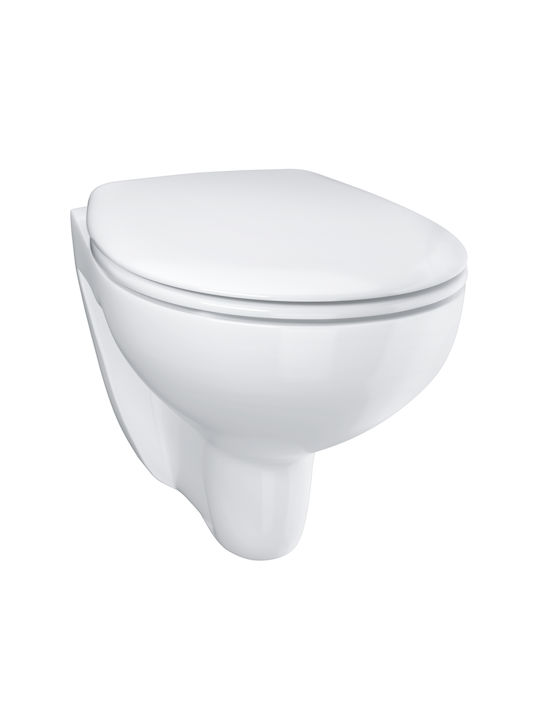 Grohe Bau Wandhängende Toilette Randlos mit Deckel Sanftes Schließen Weiße Grohe Bau Wandhängende Toilette Randlos mit Deckel Sanftes Schließen Weiße