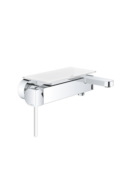 Grohe Plus Wall Mounted Bathroom Shelf Glass with 1 Shelf 22x11x5cm