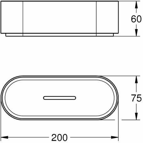 Grohe Selection Wandmontiert Schwamm-Halter Glas Durchsichtig