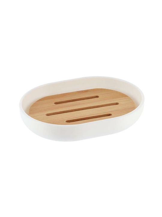 Atmosphera Tabletop Soap Dish Plastic White