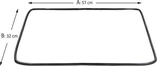 Garnitura Ușii Cuptorului Smeg Alfa100x Mm21 S970eb 56-58 X 32 Cm