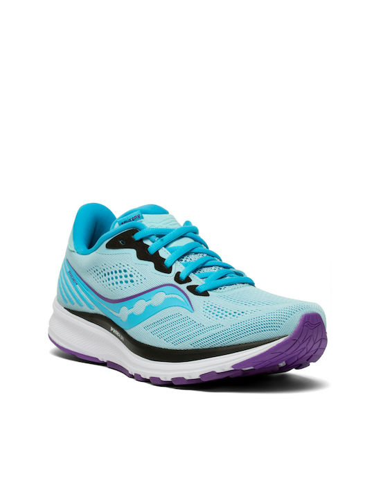 Saucony Ride 14 Damen Sportschuhe Laufen Blau