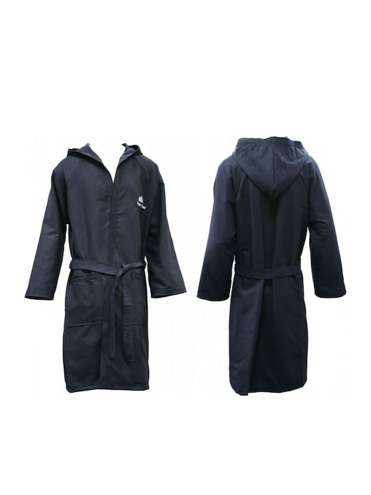 AlpinPro Nemo Swimming Bathrobe Black Microfiber BRSL-BL