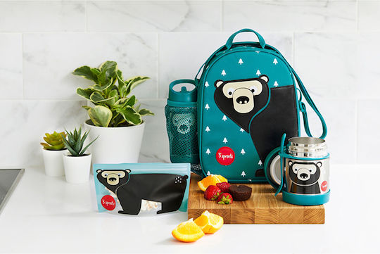 3 Sprouts School Food Case 4lt Turquoise 19 x 18.5 x 19cm