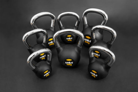 AMILA Kettlebell Rubber 16kg Gray