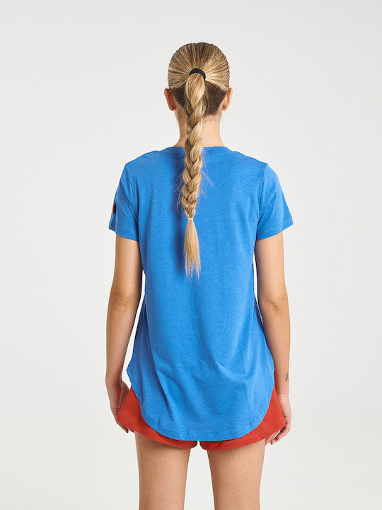 Zero Level Umi Damen T-shirt Blue Royal