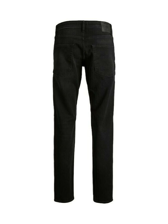Men's Jeans Pants Elastic with Slim Straight Fit Black