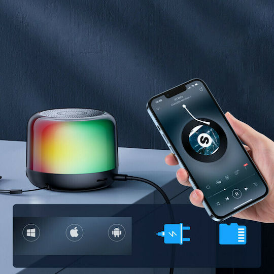Joyroom JR-ML03 Ηχείο Bluetooth 5W με Διάρκεια Μπαταρίας έως 7 ώρες Μαύρο
