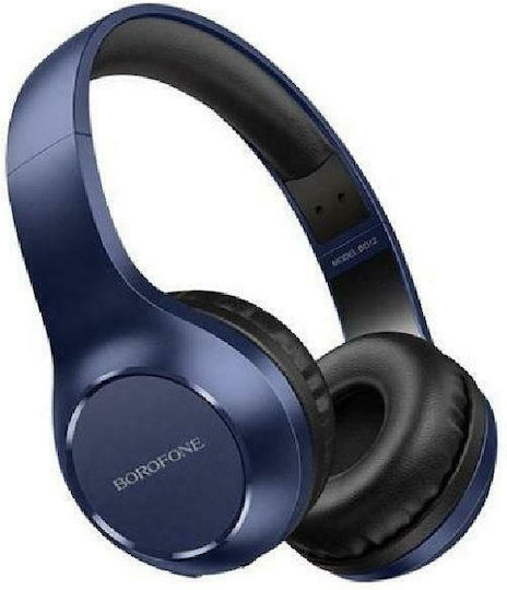 Borofone Wireless / Wired On Ear Headphones with 8 hours of Operation Blue
