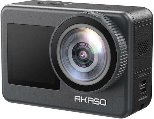 Akaso Brave 7 Action Camera 4K Ultra HD Υποβρύχια με Οθόνη Αφής 1.2" και Wi-Fi Μαύρη