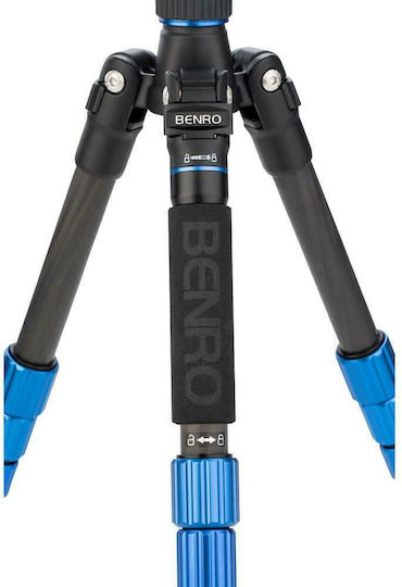 Benro Kamerastative Slim Travel Carbonfaser mit Kugelförmiger Kopfart bis 130cm und Maximaler Belastung 3.99kg