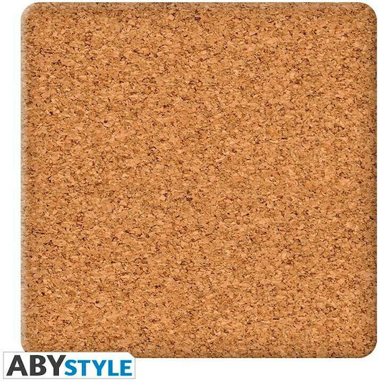 Abysse Cork Multicolour Coasters Dragon Ball 9.5x9.5cm 4pcs