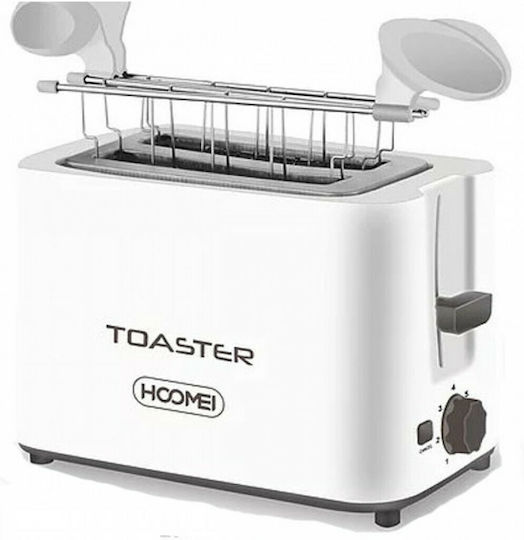 Hoomei Φρυγανιέρα 2 Θέσεων 700W Λευκή