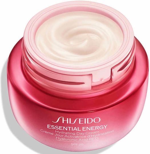 Shiseido Essential Energy 24-часов Хидратиращ Дневен Крем За Лице с SPF20 и Хиалуронова Киселина 50ml