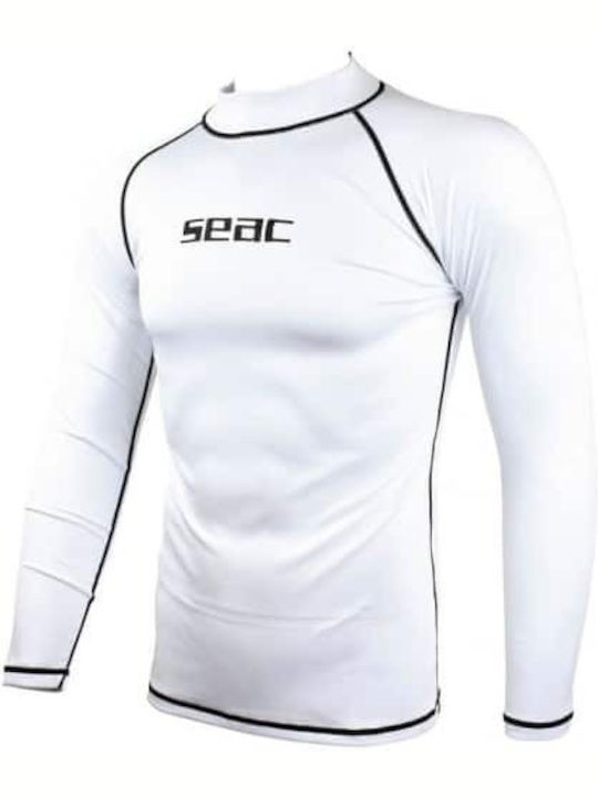 Seac Sun Guard Men's Long Sleeve Sun Protection Shirt White