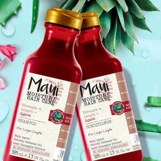 Maui Moisture Strength and Anti-Breakage+ Agave Sampon de Par Contra Căderea Părului Pentru Toate Tipurile de Păr 385ml