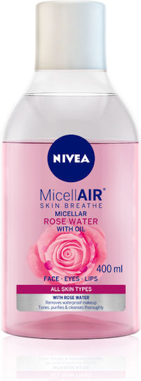 Nivea Rose Water With Oil Micellar Water Αφαίρεσης Μακιγιάζ Προσώπου 400ml