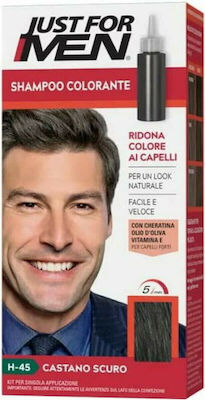 Just For Men Shampoo In Haircolour Vopsea Temporară H-45 maro închis