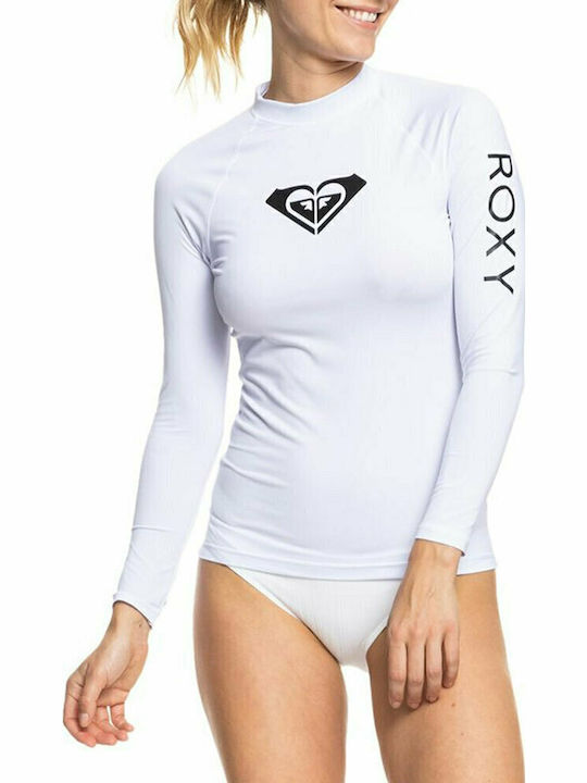 Roxy Whole Hearted Women's Long Sleeve Sun Protection Shirt White