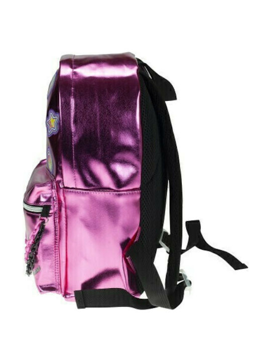 Gim Barbie Metallics Παιδική Τσάντα Πλάτης Ροζ 25x13x13εκ.