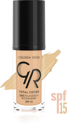 Golden Rose Total cover 2in1 Foundation & Concealer 30ml