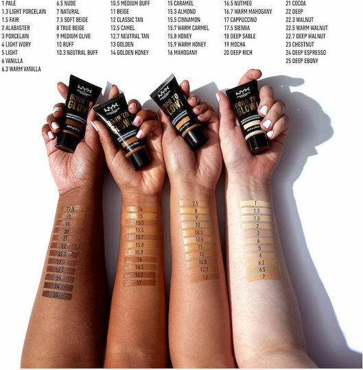 NYX Professional Makeup Born To Glow! Mov/alb Mocha 30ml