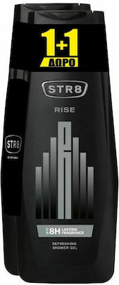 STR8 Rise Shower Gel for Men for Hair & Body 2x400ml