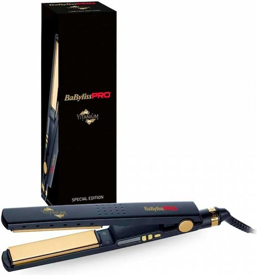 Babyliss Pro Titanium Special Edition BAB3091BKTE Πρέσα Μαλλιών Ionic