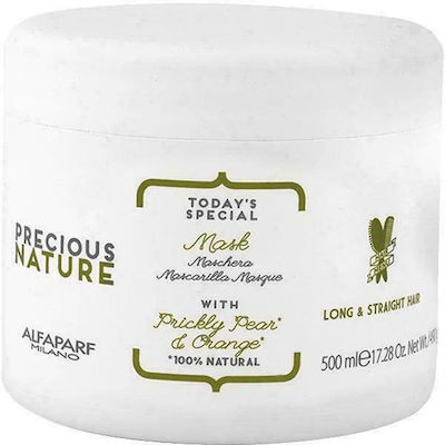 Alfaparf Milano Precious Nature Today's Special Mask For Long & Straight Hair With Prickly Pear & Orange Masca de păr pentru Reparare 500ml