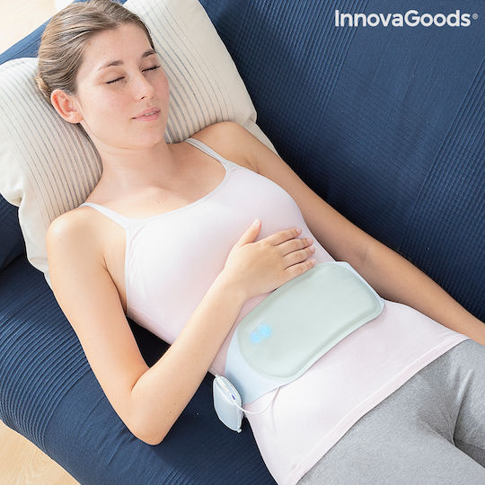 InnovaGoods Wellness Relax Rechargeable Wireless Ζώνη Μασάζ για το Σώμα με Δόνηση και Λειτουργία Θέρμανσης Μπλε