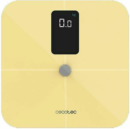 Cecotec Surface Precision 10400 Smart Healthy Vision Smart Ζυγαριά με Λιπομετρητή & Bluetooth σε Κίτρινο χρώμα