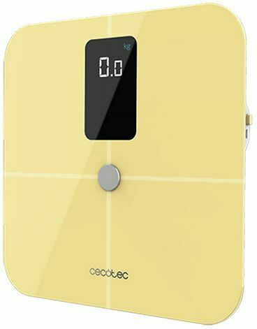 Cecotec Surface Precision 10400 Smart Healthy Vision Smart Ζυγαριά με Λιπομετρητή & Bluetooth σε Κίτρινο χρώμα
