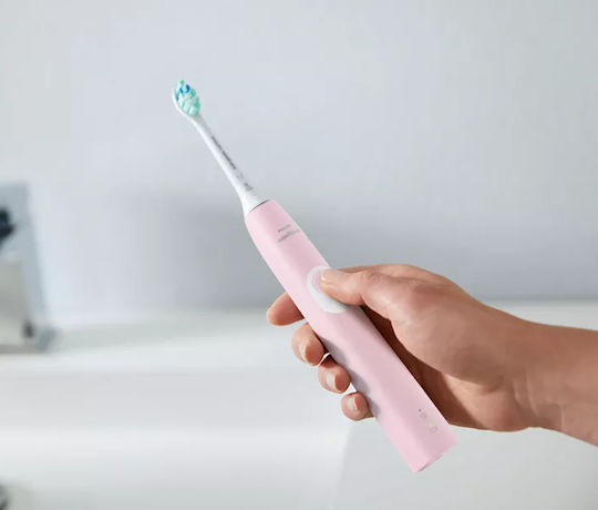 Philips Sonicare ProtectiveClean 4300 Electric Toothbrush with Timer and Pressure Sensor Pink
