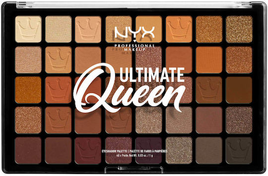 NYX Professional Makeup Ultimate Queen Palette mit Gepressten Lidschatten in Mehrfarbiger Form 40gr
