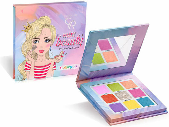 Golden Rose Miss Beauty Colorpop Lidschatten Palette Mit Gepressten Lidschatten In Mehrfarbiger Form 11.7gr